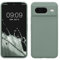 kwmobile Handyhülle für Google Pixel 8 Hülle, für Pixel 8 Case - Hülle Silikon - kabelloses Laden - Rainwashed Grün