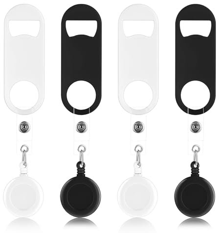 Nogeqi 4 Stück Flaschenöffner Schlüsselanhänger Wrench Bottle Opener Kellner Zubehör Bieröffner Schlüsselanhänger Mini Flaschenöffner Mit Trageclip Für Küche Bar Restaurant