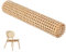 Cannage Rouleau de Cannage en Rotin, 1/1.5/2M PE Tôle Tressée en Rotin Pour Réparation Meubles, Plastique Tressé Cannage pour Décoration &Vannerie Ameublement, Cannage en Rotin en Maille