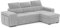 BUDWING John Sofá Cama Esquinero 4 Plazas - Chaise Longue Reversible, Reposacabezas Ajustable y 2 Pufs – Tapizado en Poliéster – Estilo Moderno – 263x161x96 cm – Gris Claro