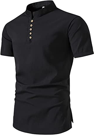 Angebote des Tages Heute T Shirts Männer Pack Poloshirt Herren Mit Bund Seidenhemd Langarm T-Shirt Sport Hemden Übergröße Meine Bestellungen