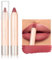 Ultra Matte Lipstick Crayon - Waterproof, Long Lasting, High Pigmented Non-Stick Cup for Women - Lipliner Make Up Gift (#01 Canyon Rose, One Size)