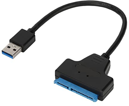 VBESTLIFE USB3.0 to SATA Adapter, External Hard Drive Converter Cable for 2.5in 3.5in HDD, SSD, 5Gbps with UASP Accelerated, Auto Sleep, for Laptops, Tablets, Desktops, etc.