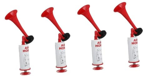 VICASKY 4stücke Manuelles Air Horn Handpumpe Laut Und Tragbar Sportliche Anfeuerung Für Veranstaltungen Partys Und Spiele Kompakte Leuchtende Farben Einfach Zu Bedienen