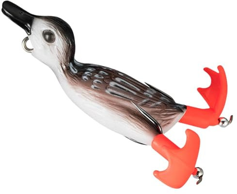 Enten-Topwater-Angelköder,Top Water-Enten-Angelköder | Sinkender Gummiköder | Angelgerät mit Spritzfüßen für Familien-Angelausrüstung