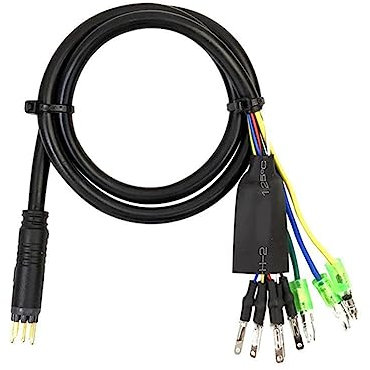 Giyofom 1 Piece 60Cm E-Bike 9Pin Motor Convert Extension Cable Cord Front Rear Wheel Hub Motors Waterproof Connector Black