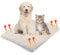 SIMPLY 4 PETS Self Heating Pet Pad - Super Soft Self Warming Heated Bed for Pets - Non-Slip Heated Cat Bed with Faux Fur Cover - Machine Washable, Thermal Pet Mat (48 x 38 CM)