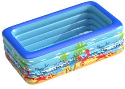Fenteer Piscina Portatile per Bambini per Divertimento All'aperto, 210x150x70 cm
