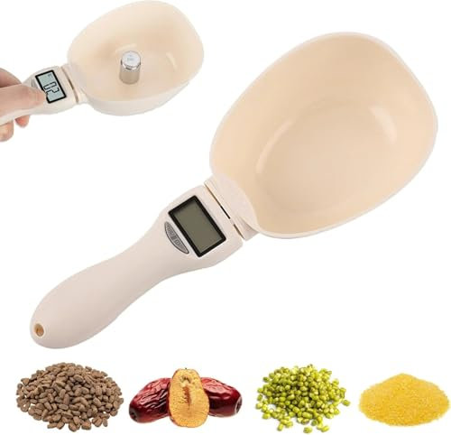 Báscula para medir alimentos, cuchara medidora digital, báscula para pesar alimentos de 800 g/0,1 g de alta precisión con pantalla LCD, 4 unidades de medida, para cocina (1Pcs)