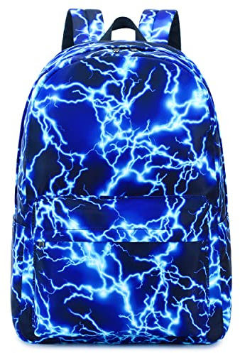 ADGBPE Schulrucksack Jungen Schultasche Teenager Rucksack Kinder Junge School Bag For Boys School Backpack Jugendliche Jungen Wasserdicht (3-Blau)
