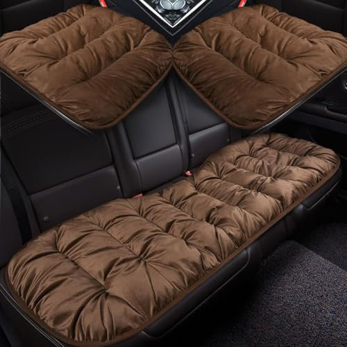 SRTMIRJJ Auto Sitzauflage für Mercedes Benz C 180 200 300 C180 C200 C300 2017 2018, Weich Atmungsaktiv Autositzschoner Sitzaufleger Plüsch-Winter-Autositzbezug für Auto SUV LKW,A-a
