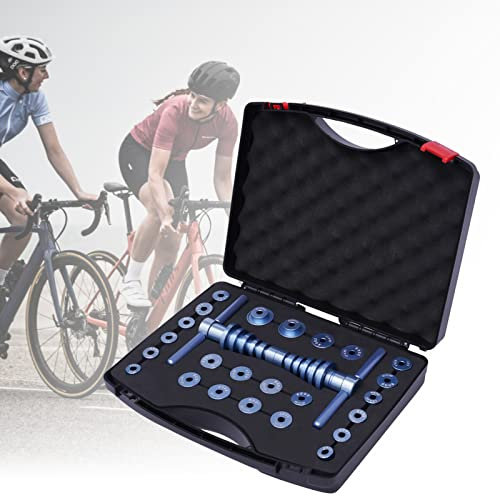 Owneed MTB Naben-Montagewerkzeug, Fahrrad-Lagerpressen-Set, Zyklenlager Presssatz Fahrradlager-Pressset Nabenmontagewerkzeug, Universal-Naben- und Radlager-Einbausatz mit Aufbewahrungsbox