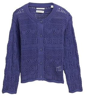 TOM TAILOR Mädchen Kinder Cardigan mit Lochmuster