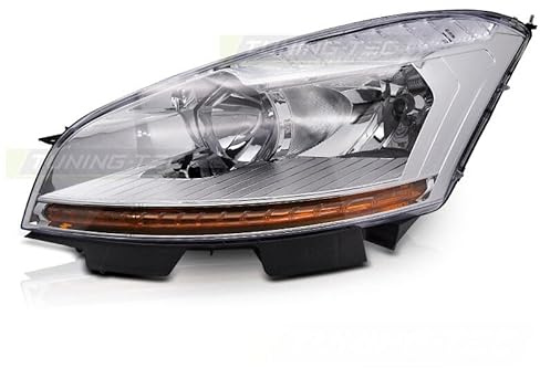 Scheinwerfer Chrom links TYC passend für Citroen C4 Picasso 06–10