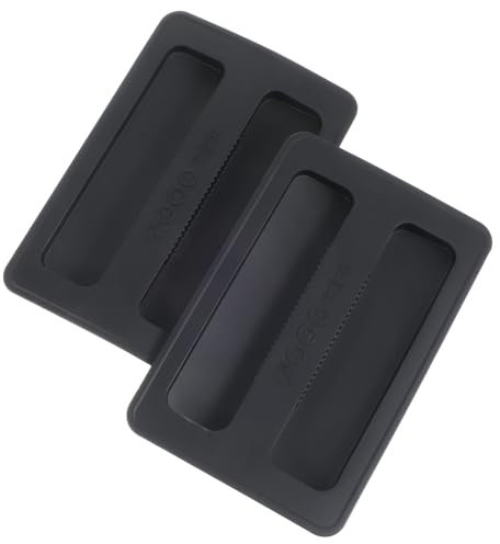 2 Stück Abdeckung Toaster Doppel Langschlitz Schutz Silikon Toasterdeckel Für Brotbackautomat Abdeckung, Schwarz, Toaster Staubschutzhüllen Für Toastergeräte Backzubehör, 15.7 × 10.3 Cm