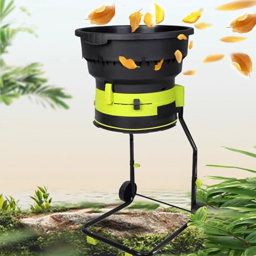 Gartenhäcksler Häcksler Schredder (2500 W,Wartungsarm,Transporträder,überlastsicherung,54cmGroße Trichteröffnung,Fangsack Und Zuführhilfe),Powercord×50m