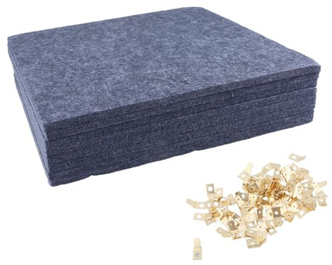 Mumuve Lot de 8 planches carrées en liège pour décoration murale avec 120 punaises et languette adhésive pour bureau 30 x 30 cm