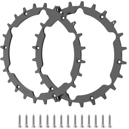 212 mm Kunststoff Mähroboter Traktionsräder mit Spikes für Gardena Sileno City 250 Smart 300 400 600 500 Smart 500 Smart+ Life1000 Gartengerät mit 14 Schrauben