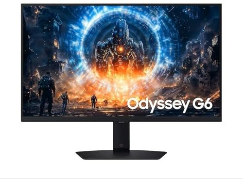 Samsung Écran Odyssey G6 - G60F 27'', QHD, 1 ms (GTG), 350 Hz, Inclinable, Orientable, Pivotable, Has, G-Sync Compatible, FreeSync Premium