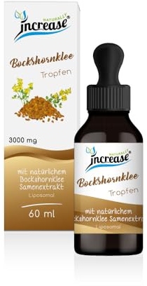 Liposomale Bockshornklee Tropfen hochdosiert - (90.000mg pro Packung) 3000mg Bockshornklee pro Tagesdosis -MCT Öl - Hohe Bioverfügbarkeit
