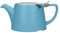 London Pottery Oval Teapot with Infuser for Loose Tea, Stoneware, Satin Blue, 3 Cup Loose Leaf Teapot