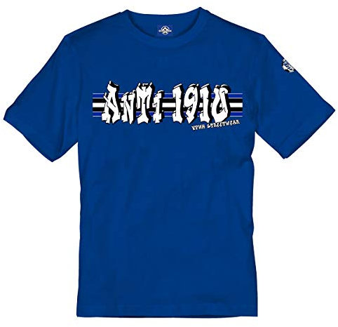 Volkspark Hamburg Streetwear Herren Shirt Anti 1910 Blau L