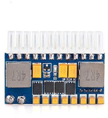 RGEEK Bloc d'alimentation 24 broches DC ATX 12 V DC entrée 250 W courant de crête DC-DC ATX Pico PSU Mini ITX PC Power