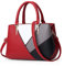 NICOLE & DORIS Sacs à Main Bandoulière Femme Sac à Main Coloré Sac Fourre Tout Tendance Sac D'épaule de Cuir PU pour Ville Voyage Shopping rouge