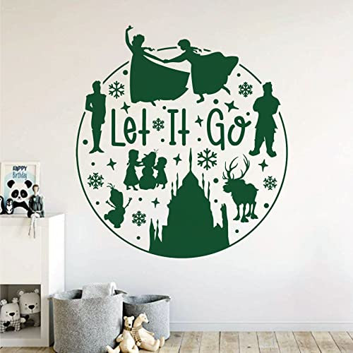 Wandtattoo Let it Go, Anna und Elsa, Disney inspiriert