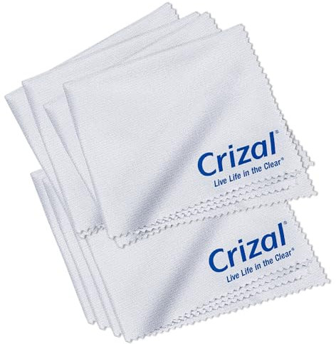 Crizal Lens Cleaning Cloth 8 Pack Wipes Micro Fiber Cleaning Cloth in Own Carry Case. for Crizal Anti Reflective Lenses|#1 Best Microfiber Cloth for Cleaning Crizal and All Anti Reflective Lenses|