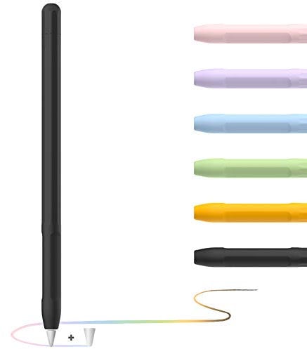 Case for Apple Pencil Sleeve Cover for Apple Pencil Holder Skin for Apple Pencil 1st Generation Grip Accessories for Apple Pencil with Protective Nib Cover for Apple Pencil(black)