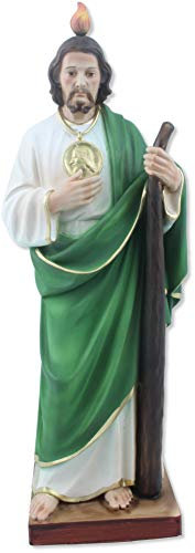 Proposte Religiose Taddeo-Statue, Höhe 31 cm, handbemalt.
