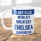 Thoughtful Gifts Personalised Chelsea Supporter Mug – Add Any Name – World’s Greatest Football Fan Gift – Custom Coffee Cup for Him or Her