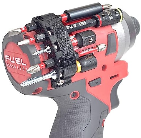 Milwaukee M12 Gen 2 Fuel Impact Surge Driver Bit Organizer - Magnetic 1/4 Hex Drill Bits for M12 Fuel 2551 & 2553-20, Packout Tool Holder Accessories
