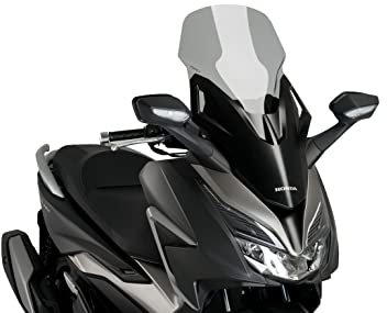 Puig 20679H V-Tech Line Touring Windschild in rauchgrauer Ausführung mit aerodynamischem Design und effektivem Windschutz, Getönt