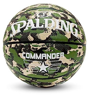 Spalding Basketball - Commander Series - Size 7 - Camo - Outdoor - Rubber