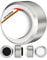 Raumhero Türstopper Wand Edelstahl (1x) Wandpuffer Selbstklebend - 100% Made in Germany - Türpuffer Wand, Türstopper Wandmontage - Edles Design für Ihr Zuhause (zum Kleben, Weiß)