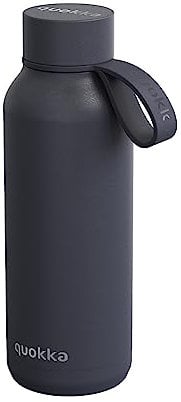 QUOKKA BOTELLA TERMO ACERO INOXIDABLE SOLID CON COLGADOR SLATE 510 ML