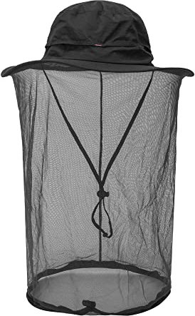 Fischerhut Sonnenschutz Hut Moskitokopfnetz für Outdoor Bucket Hut mit verstecktem Netz Mesh, Schwarz, Einheitsgr��e