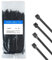 500x EWANTO Kabelbinder Set Länge 150 mm Breite 2,5 mm Farbe Schwarz Nylon Kabelbinder zur Organisation von Haushalt Garten und Arbeitsplatz Ordnung Cable Tie Zip Tie Set Kabel Binder langlebig
