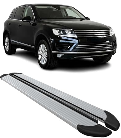 Marchepieds Latéraux pour VW Touareg 2010 à 2018, Marchepied latéral de Voiture en Aluminium, 2 Pcs
