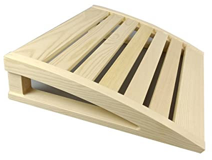 HJJKKH Wooden Sauna Headrest,Sauna Headrest Pillow,100% Natural Wood Neck Pillow Head Support for Sauna Room Sauna Supplies Accessories (Wood-Style-1)