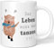 JUNIWORDS Tasse, Das Leben muss Man tanzen!, Weiß (1008300)