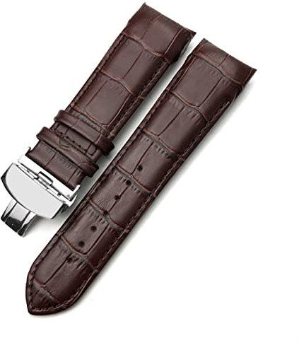 NEYENS Echtes Leder-Armband 22 mm 23 mm 24 mm für Tissot T035 617 627 439 Braun Schwarz Kalbsleder Uhrenarmband Schmetterlingsverschluss (Farbe: T035 Braun, Größe: 23 mm)