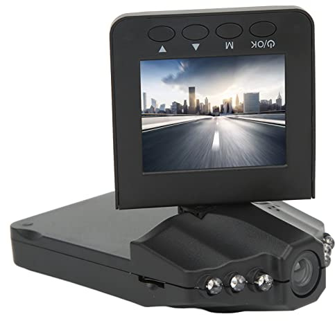 Cam Front 1080P HD, 2,5-Zoll-Bildschirm 120 ° Weitwinkel-Autofahrt-Recorder-Dashboard-Kamera mit 6 Infrarot-Nachtsicht-LED-Leuchten