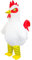 Silom Inflatable Chicken Costume Halloween Fancy Dress Rooster Chicken Inflatable Costumes for Adult Men Women Cosplay Christmas Birthday Wedding Easter Party Blow Up Costume