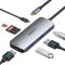 USB-C-Hub, MOKiN 7 in 1 Adapter USB C mit HDMI 4 K @ 60 Hz, 100 W PD, Multiport USB 3.0, SD-Kartenleser MicroSD, kompatibel mit MacBook Pro/Air, XPS, Dell, HP