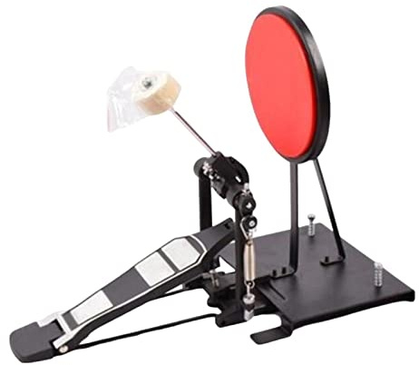 F Fityle Drum Pad Ersatzteile verstellbar mit Bass Drum Pedal Kick Drum Pad für Indoor Outdoor Music Enthusiast Apprentice