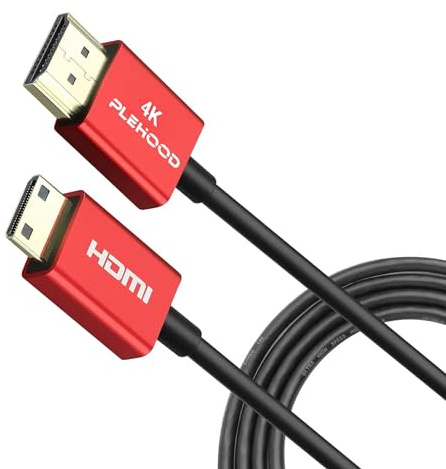 Plehood 4K Mini HDMI a HDMI 3ft/1m, High Speed 18Gbps HDMI 2.0, cavo HDMI ultra sottile Φ3,6 mm, suppot 4K @60Hz (A-C 1m)