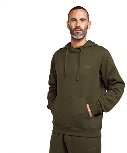 WESTLAKE Men's Hooded Sweatshirt, Men's Hoody, Men's Fishing Clothing, Khaki, L